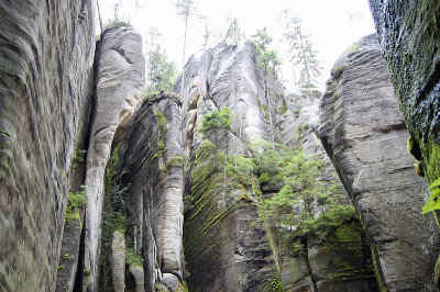 Adrspach Teplice Rocks -捷克共和国
