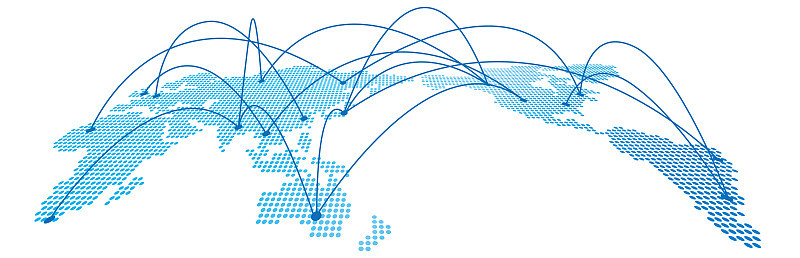 世界通信网络地图