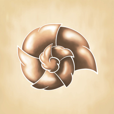 向量抽象巧克力耳蜗