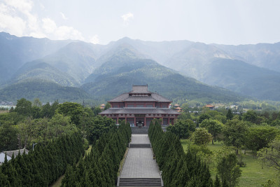 中国云南的佛教寺庙建筑