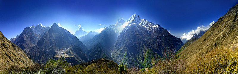 美丽的山景观