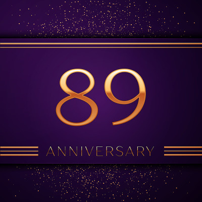 Realistic Eighty nine Years Anniversary Celebratio