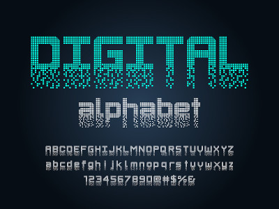 像素字体。