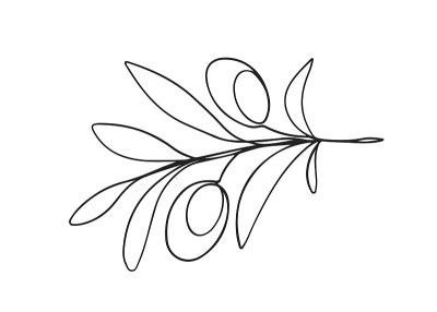 一条线画橄榄