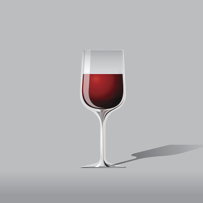 矢量红酒插图