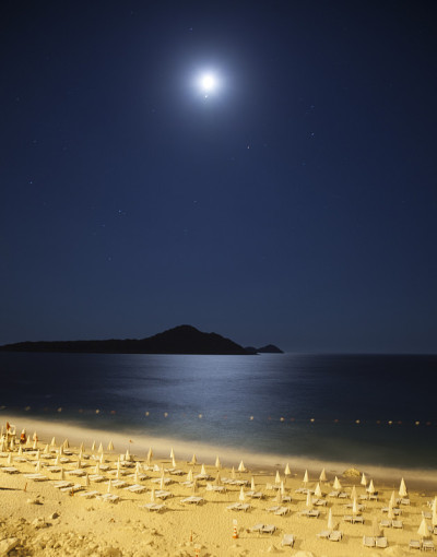 土耳其夏天阳光明媚的海滩