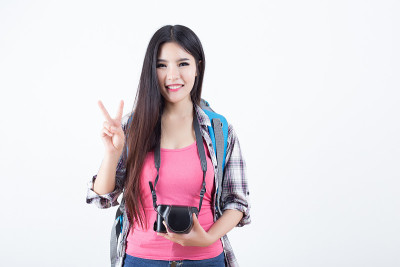 漂亮的女人旅行