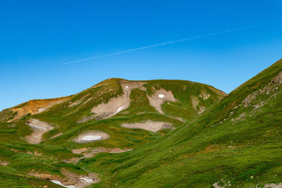 夏天的风景Kurodake峰会,北海道。
