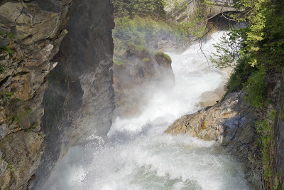 阿尔卑斯山湍急的河流