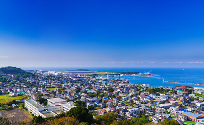 日本田山城的景观