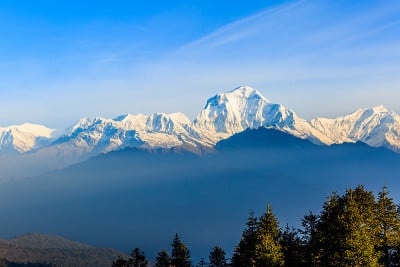 潘山的日出景色