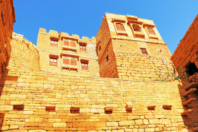 催眠Jaisalmer黄金堡垒，拉贾斯坦邦，印度