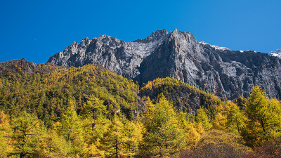 秋天的亚丁高山