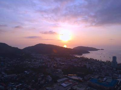泰国普吉岛巴东无人机全景图
