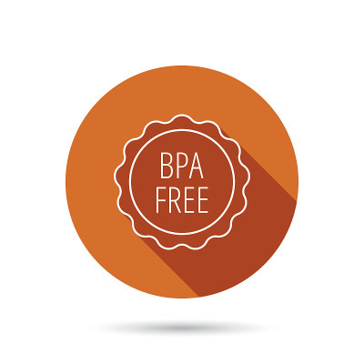 BPA免费图标。双酚a的塑料的迹象。