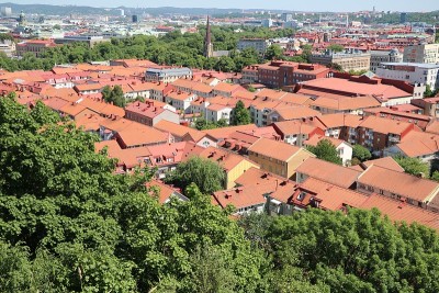 从Risåsberget，瑞典观看哥德堡