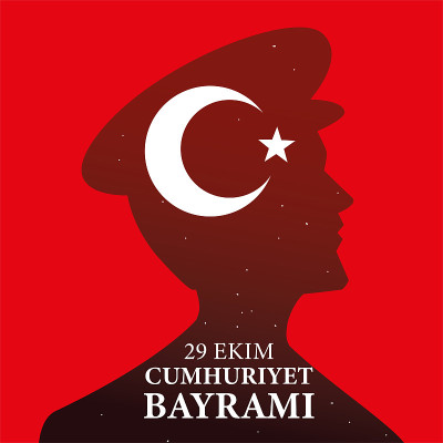 29 ekim cumhuriyet bayrami with turkish ataturk ma