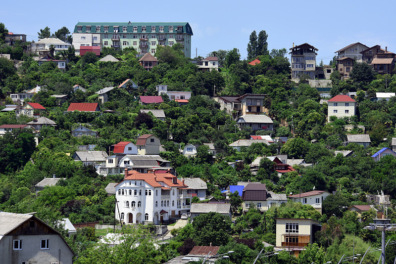 山区的居民区