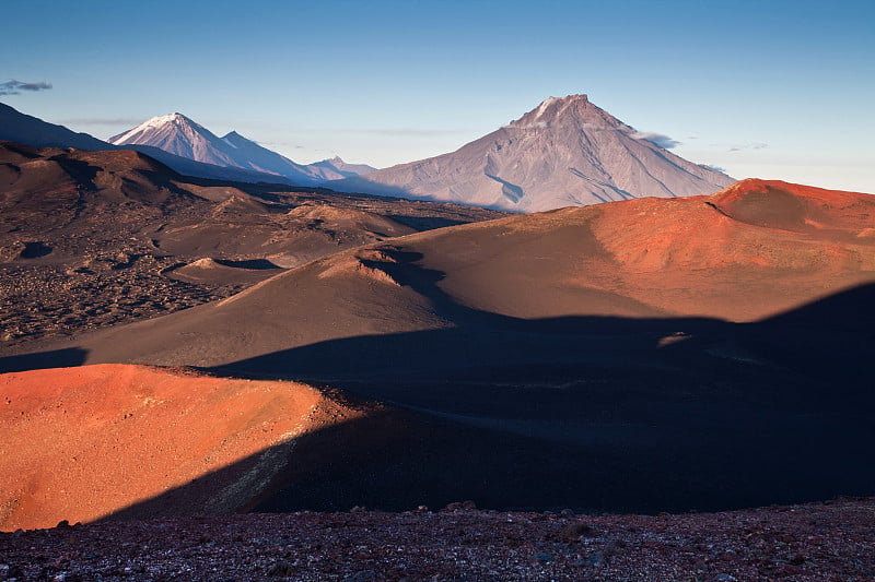 堪察加半岛的火山