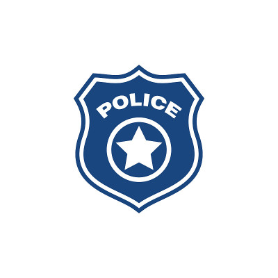 警察矢量图标设计插图