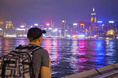 在香港旅游