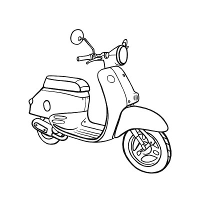 摩托车画