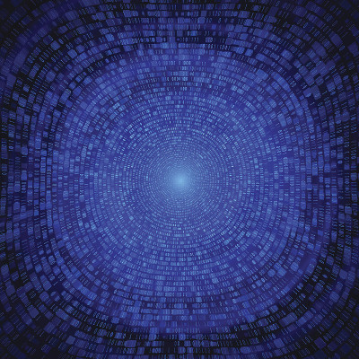 二进制编码数字背景隧道通信数据