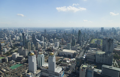 从高处俯瞰城市