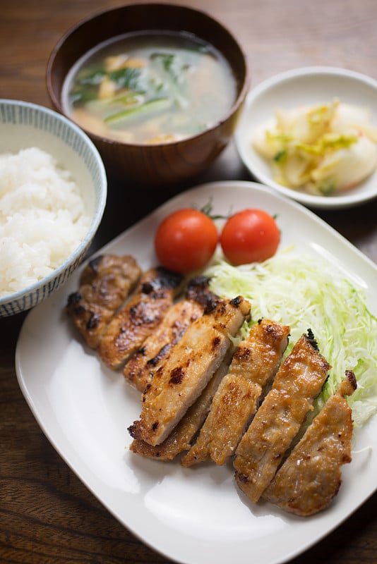 Japanese style Pork chop Misoyaki (豚の味噌焼き)