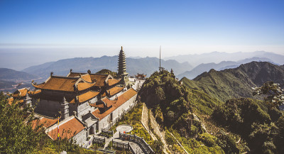 越南范西潘的寺庙景观