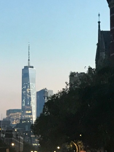 黄昏时分的曼哈顿下城
