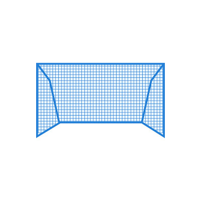 Goal post icon - a simple line art of goal post ve