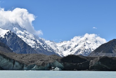 塔斯曼冰川和库克山，新西兰