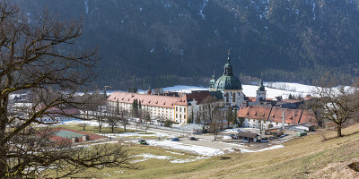 Ettal修道院高角度视图(Kloster Ettal)