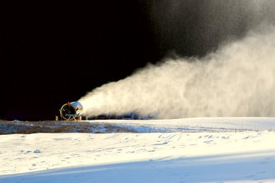 滑雪季节从这个滑雪胜地开始。