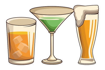 鸡尾酒和啤酒