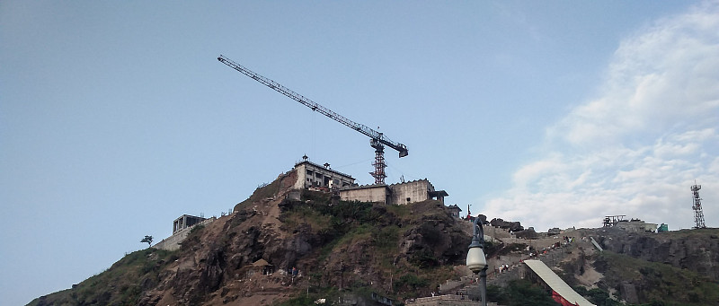Pavagadh寺庙和山脉