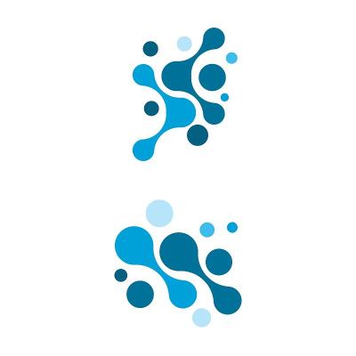 分子矢量插图设计
