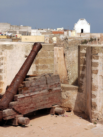 摩洛哥El Jadida (Mazagan)的古老葡萄牙建筑