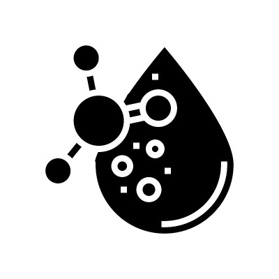 油角蛋白滴字形图标矢量插图