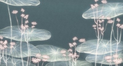 花抽象背景。自然的绘画。梦的艺术概念