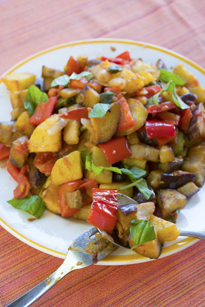 勺子上的caponata