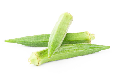 鲜绿的秋葵