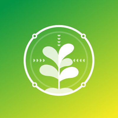 智能农业和农业技术图标，矢量