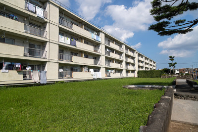 20世纪60年代的老住宅综合体，船桥，千叶，日本