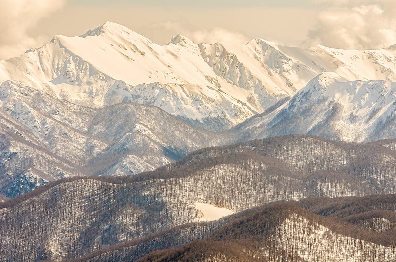 意大利的雪山