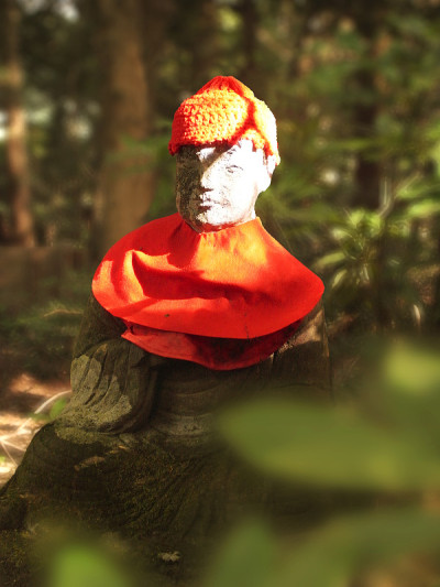 日本人的雕像Jizō。