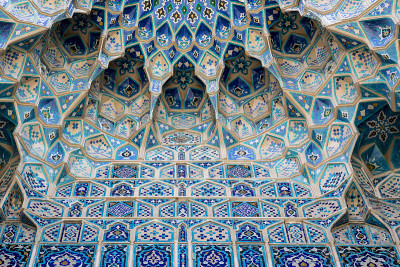 gure Amir Mausoleum的细节，亚洲征服者帖木儿的坟墓，在撒马尔罕，乌兹别克斯坦