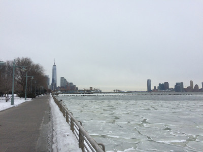 纽约冬天下雪了