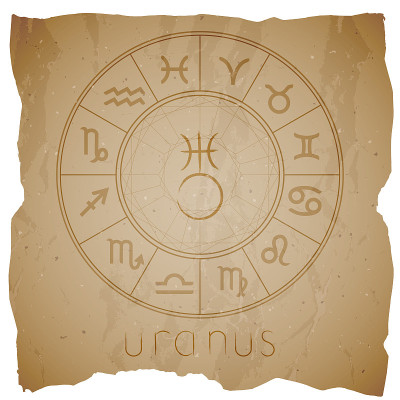 Vector illustration with Hand drawn astrological p